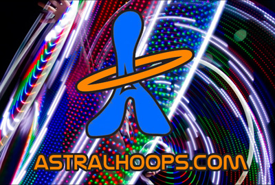 Astral Hoops LED Hula-hoops!